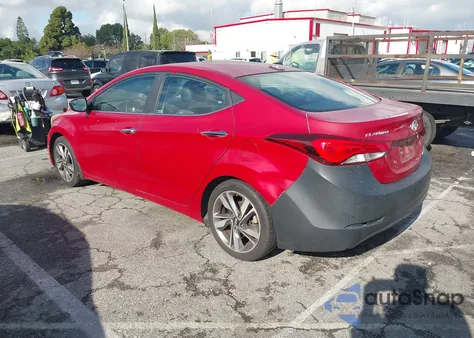 2014 Hyundai Elantra Limited из США, поврежденный, VIN KMHDH4AE4EU127535